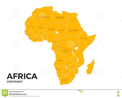 Map Of Africa Without Country Names Africa Printable Maps By