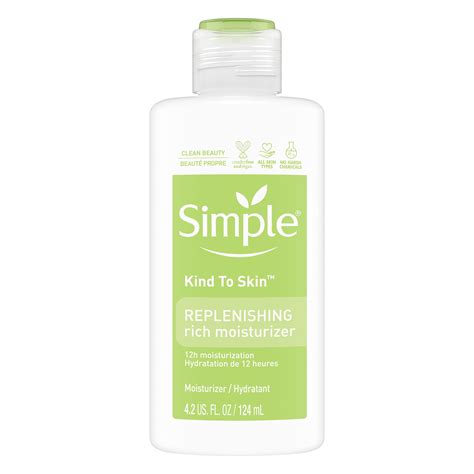 Simple Kind To Skin Face Moisturizer Replenishing Rich 12 Hour