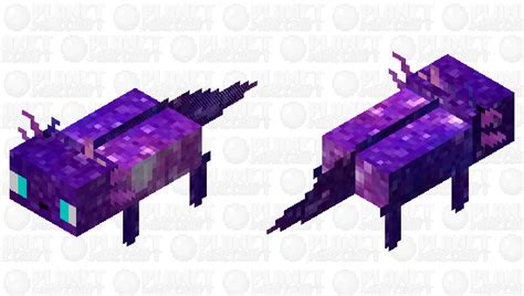 Galaxy Axolotl Minecraft Mob Skin