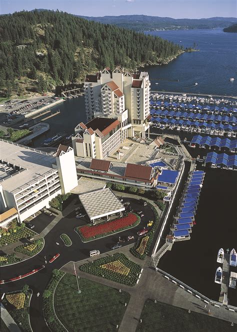 Lovely Aerial Photo Of The Lake And The Coeur Dalene Resort Coeur D