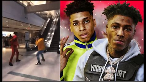 Nle Choppa Fights Nba Youngboy Fan At Airport Full Video 2 Angles