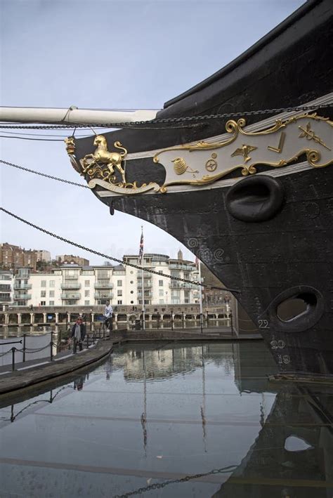 Ss Great Britain The Bow Of This Historic Ship In Bristol Uk Editorial