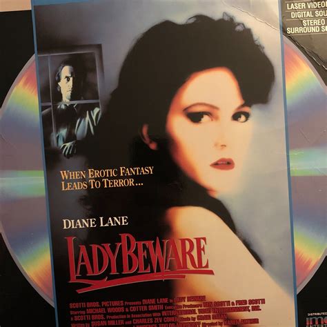 Lady Beware Laserdisc Dvd Ld Diane Lane Nude Stalker Thriller