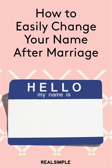 How To Change Your Name After Marriage Changing Your Name Changing