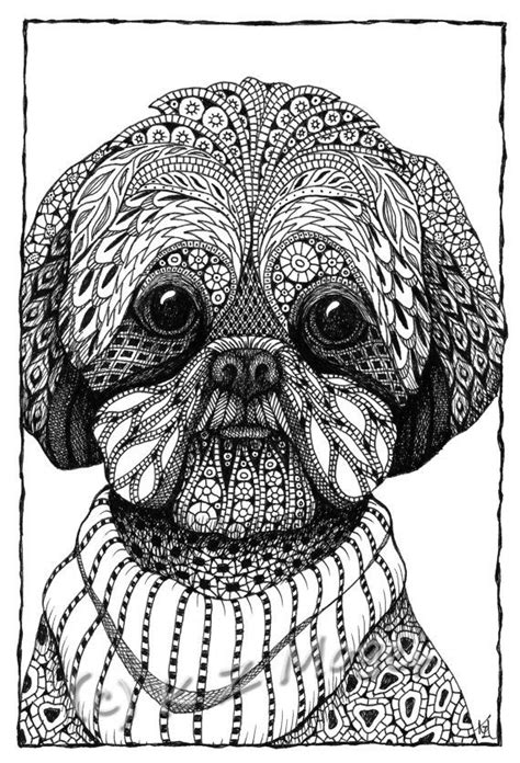 13 Fabuleux Coloriage Chien Mandala Photos  COLORIAGE