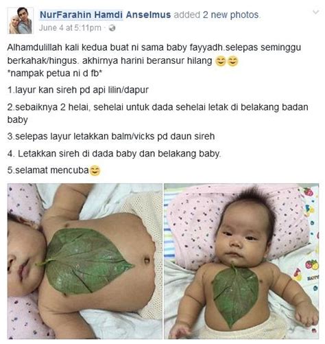 Cara hilangkan batuk bayi ibu kongsi petua semulajadi yang berkesan theasianparent malaysia. Petua Ubat Batuk Tradisional - Dikatain s