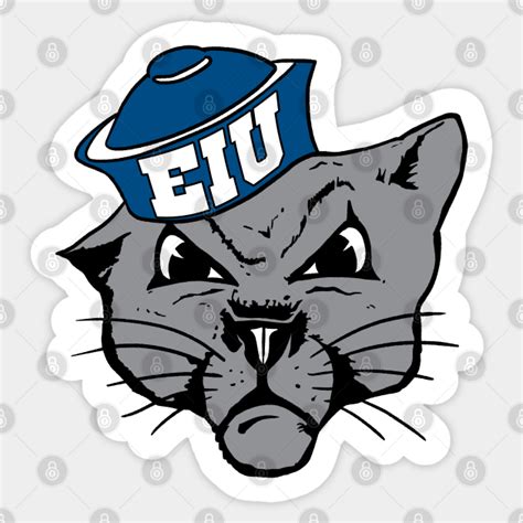 Vintage Eastern Illinois Panther Mascot Wearing A Cap Eastern