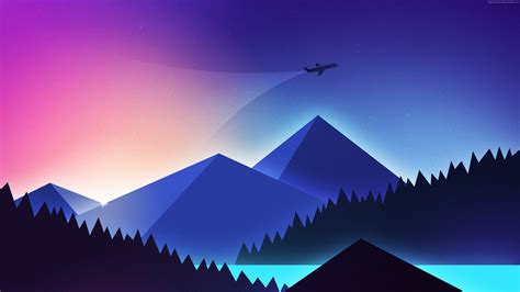 All wallpapers are in full hd and free to download. Wallpaper Plane, minimalism, colors, 4K, Art Wallpaper ...