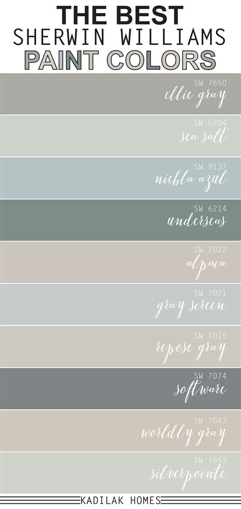 The Best Sherwin Williams Paint Colors Paint Colors For Living Room