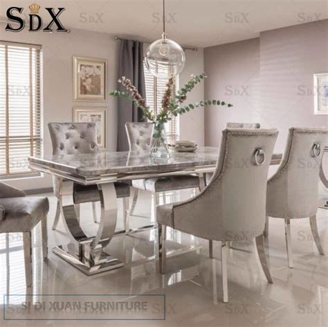 Stainless furniture, stainless steel trolleys, stainless steel shelves, stainless steel workbenches, stainless steel sinks, stainless steel cabinets, trolleys, base tables, ventilation hoods. China Modern Arianna Design Grey Marble Dining Table ...