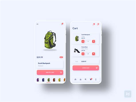 Product Details And Cart Uiux Design For E Commerce App Shot 3 By