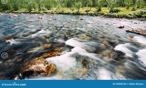 Norway Nature Cold Water Mountain River Stock Photo Image Of Lake