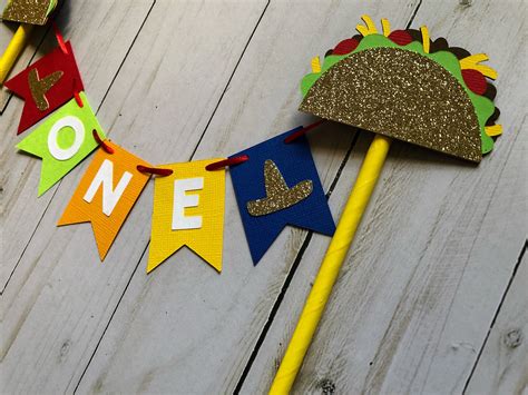 Taco Twosday Cake Topper Taco Twosday Theme Party Etsy Fiesta