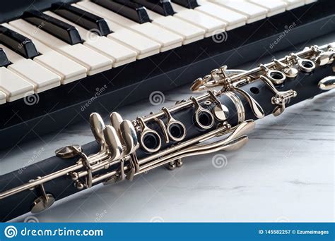 Classical Clarinet Piano Keyboard Stock Image Image Of Clarinet