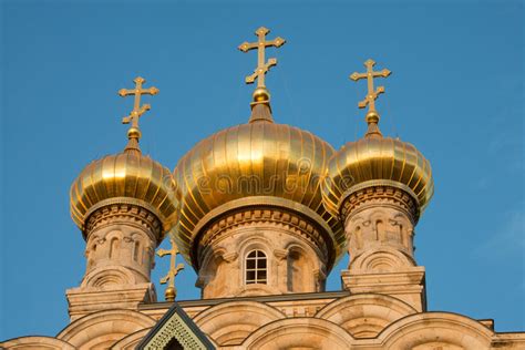 Russian Orthodox Church Of Mary Magdalene Jerusalem Stock Image