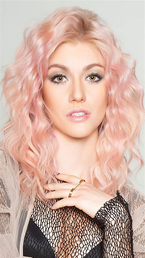 Katherine Mcnamara Blonde Hair Photoshoot Hair Color Pink Pink Hair