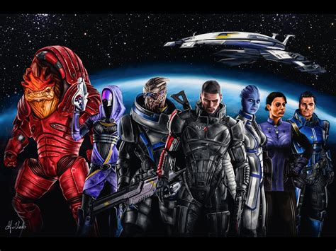 Mass Effect Characters Etsy
