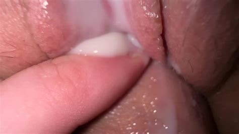 Extremely Close Up Sex With Sister S Fiance Tight Creamy Fuck And Cum On Spread Pussy