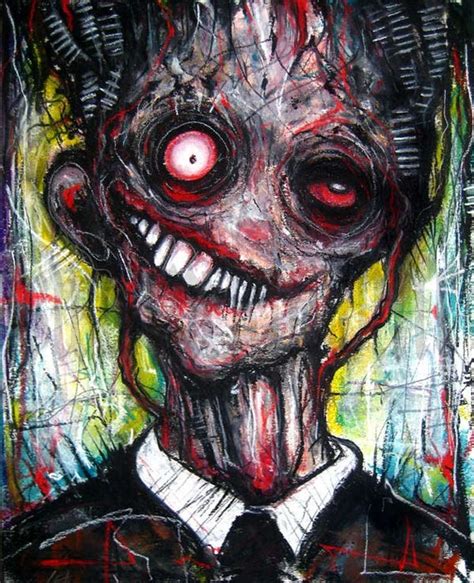 This painting measures 22x28 and was the most complex piece i've ever attempted. Items similar to Print 5x7" - Distorted Face - The Failure ...