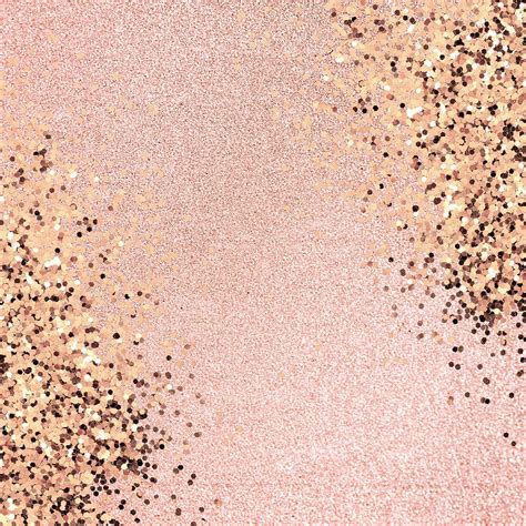 Gold Glitter Confetti On A Pink Background Free Image By