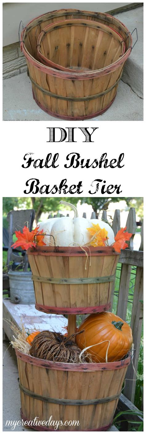 Diy Fall Bushel Basket Tier Fall Repurposing My