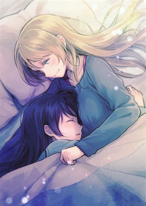 Watching Her Sleep Love Live Anime Yuri Anime Anime Love
