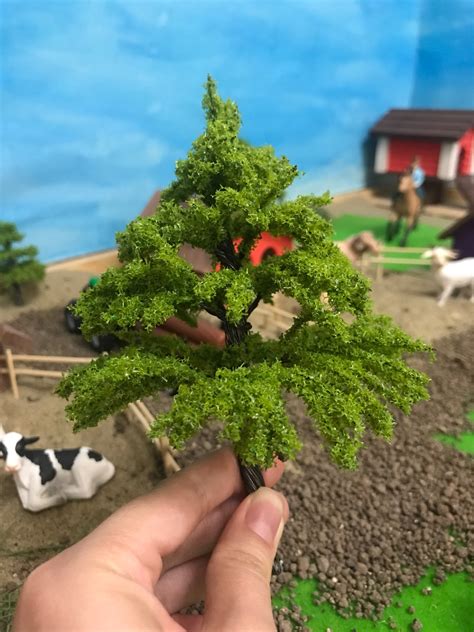 Plastic Miniature Model Trees For Building Trains Railroad