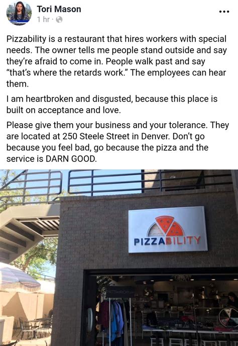 Pizzability Needs A Shout Out Rdenver