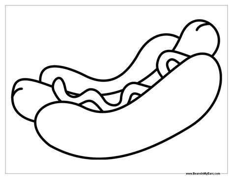 See also our collection of coloring pictures below. Hot Dog Coloring Page at GetColorings.com | Free printable ...