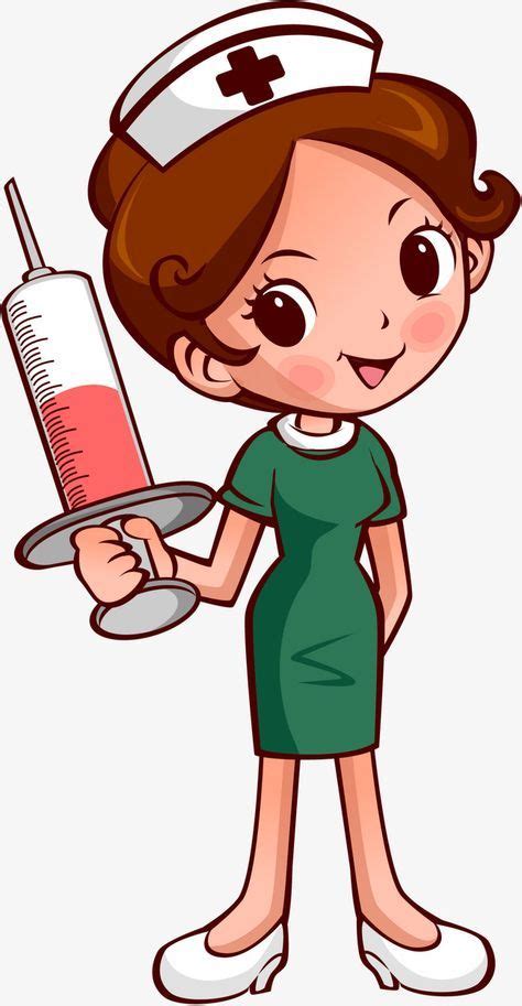 Nurse Png Vector Material Syringe Injections Cartoon PNG And Vector With Transparent