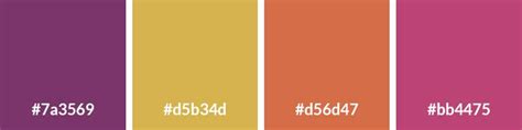 Groovy 70s Color Palettes With Hex Codes Vandelay Design