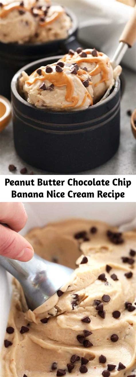 Peanut Butter Chocolate Chip Banana Nice Cream Recipe 9am Chef