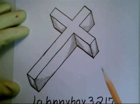 Our easy tutorials all come with a super handy directed drawing printable and are perfect for all ages. How To Draw A 3D Cross Crucifix Step By Step Easy For ...