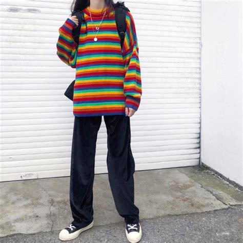 Aesthetic Rainbow Sweater Cosmique Studio