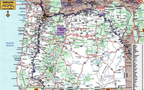 Oregon Road Map Printable Free Printable Maps