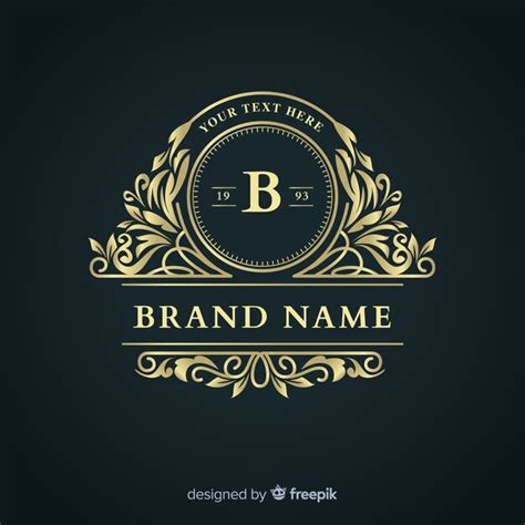 Free Vector Elegant Ornamental Business Logo Template