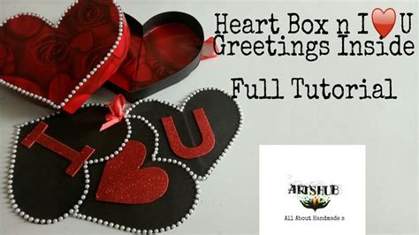 Heart Shape Box Making Full Tutorialvalentine Special Youtube