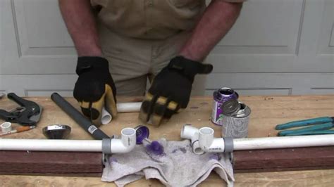 How do you fix a cracked water pipe? How to repair PVC pipe: The four 90's method - YouTube