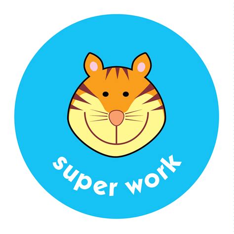 Super Work Tiger The Sticker Factory