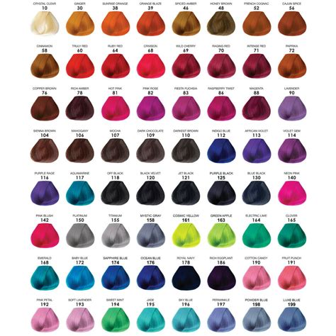 12 Colors Adore Semi Permanent Hair Color Pick Your Colors And Email