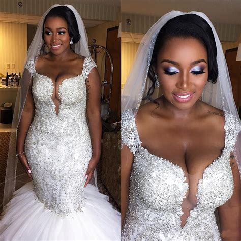 2022 Luxury Wedding Dresses Mermaid Sweetheart Tulle Beaded South Afr Wedding Dresses Mermaid