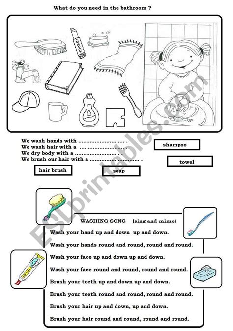 Hygiene Worksheet Esl Worksheet By Subforlove