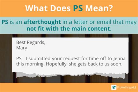 What Does Ps Mean And Stand For In A Letter Email Or Text