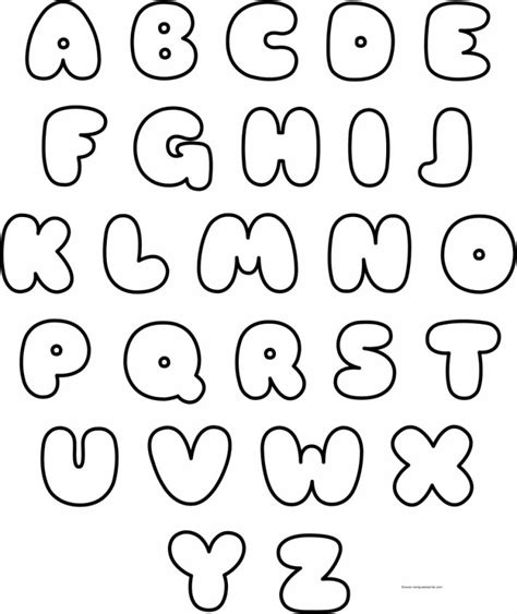 A good catchy username is always remembered by friends and always attracts the attention of players. Large Bubble Letter Stencils Free Printable Lettering To ...