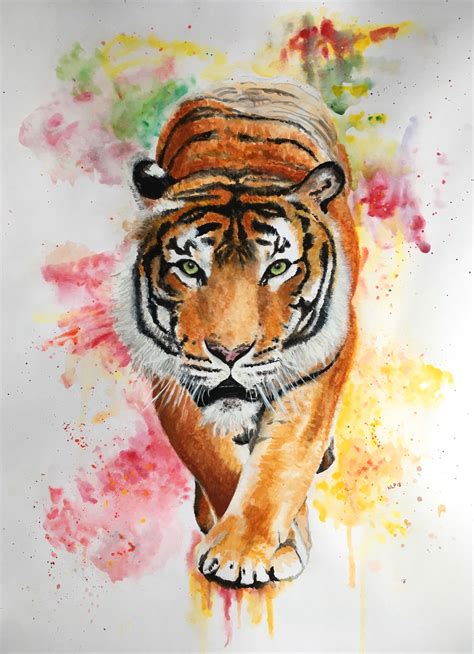 Colourful Paintings Of Animals ~ Colorful Black Background Animals