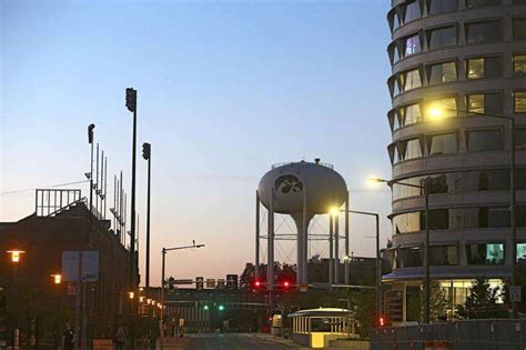 Photos Tigerhawk Logo Now Adorns Kinnick Stadium Water Tower The Gazette