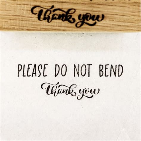 Please Do Not Bend Stamp Handle With Care Stamp Fragile Etsy