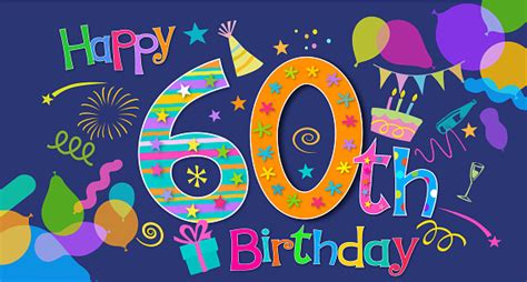 60th Birthday Greeting Stock Illustration Download Image Now Istock