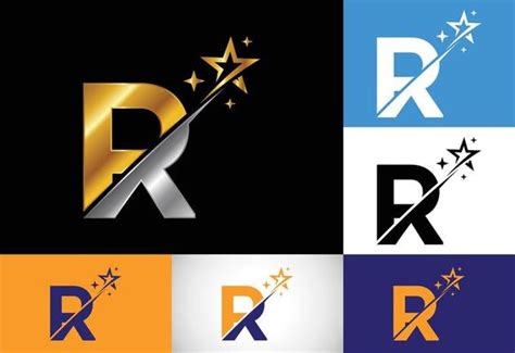 R Star Logo Vector Art Icons And Graphics For Free Download