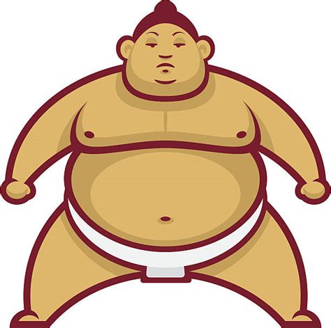 Fat Sumo Wrestler Cartoon